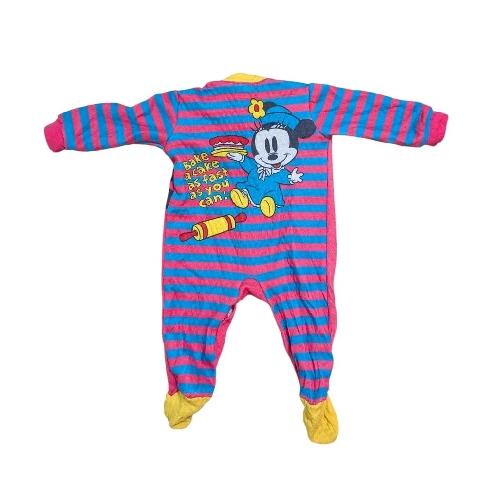 Vintage‎ Baby Mickey & Co. one piece Romper Mickey And Minnie Patty Cake 20lbs